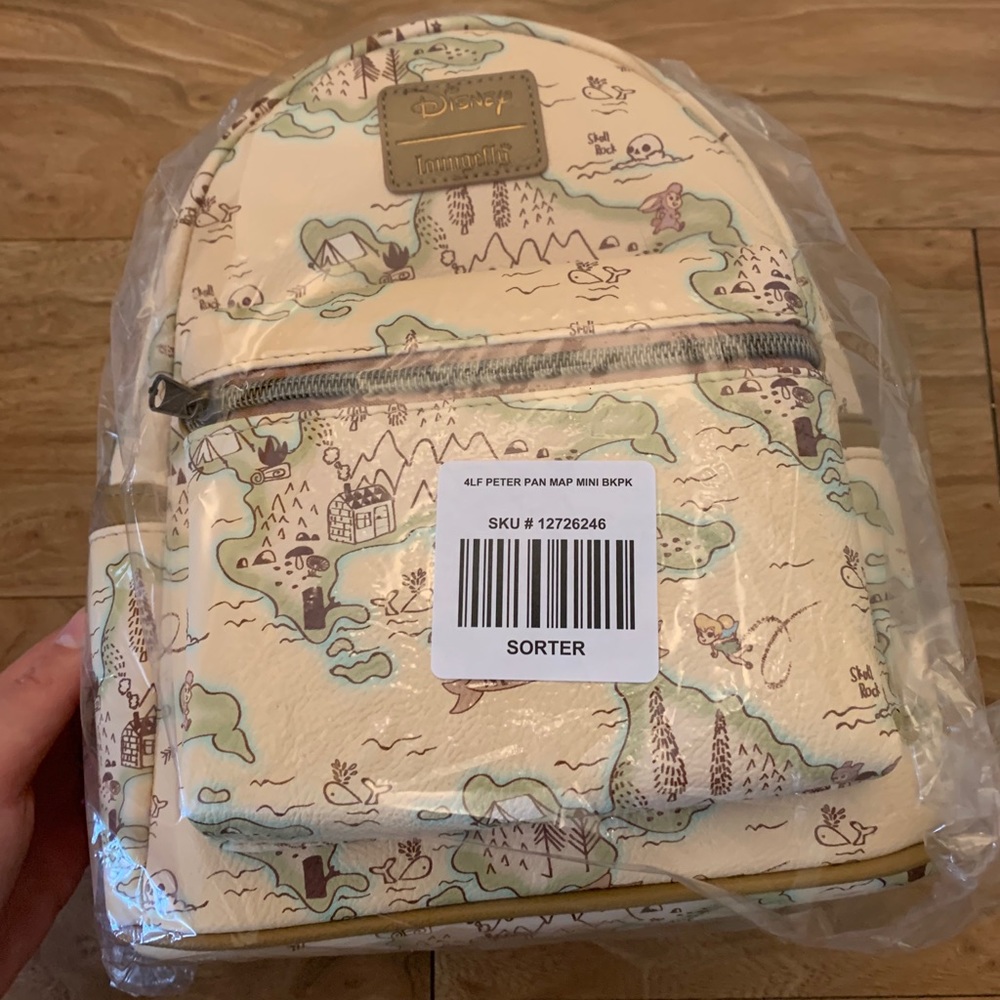 Loungefly Peter Pan Map Backpack Disney Loungefly